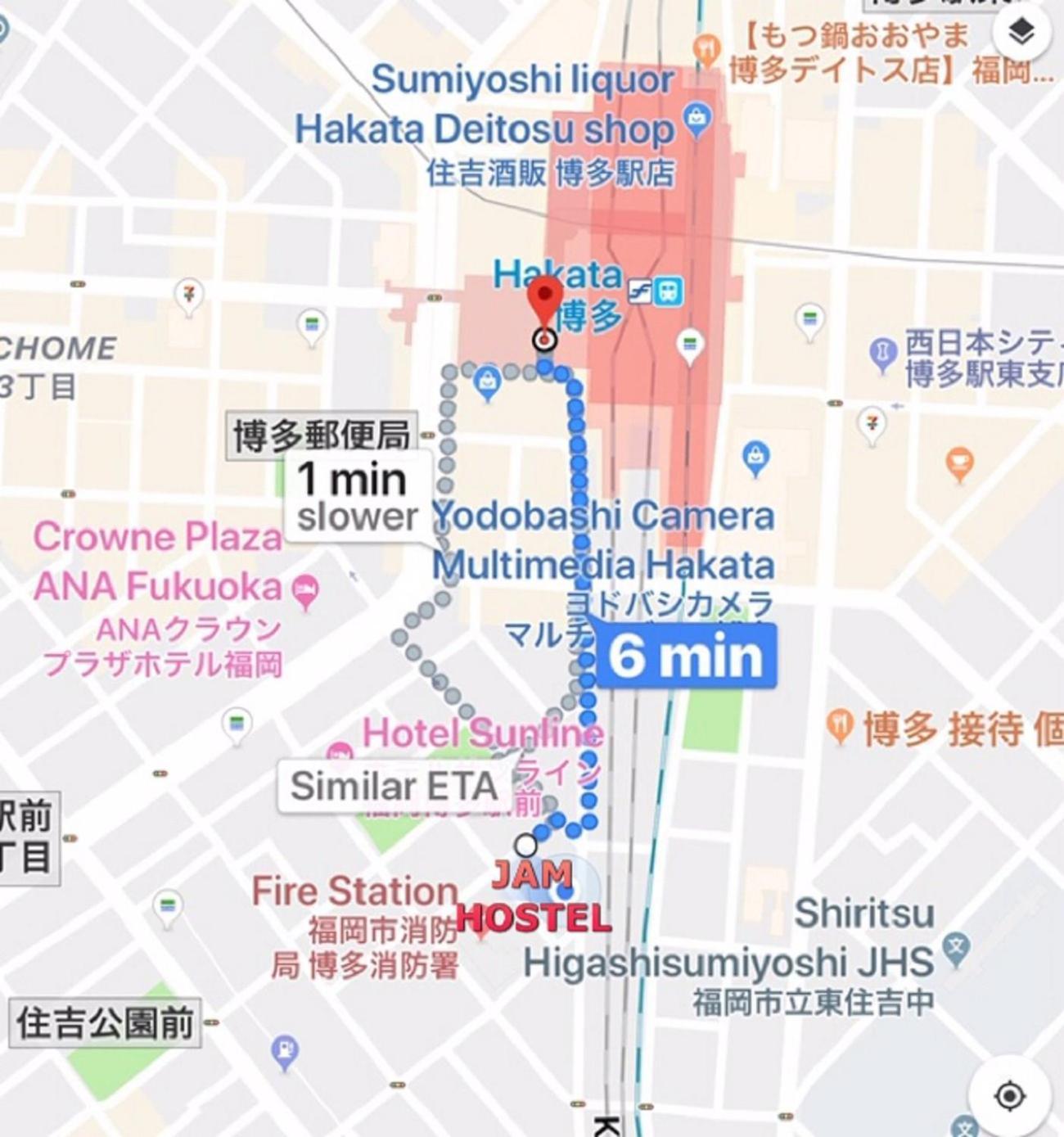 Jam Hostel Hakata Station Front Semi-Private Room With Shared Bathroom - Vacation Stay 61445 Fukuoka  Exterior photo